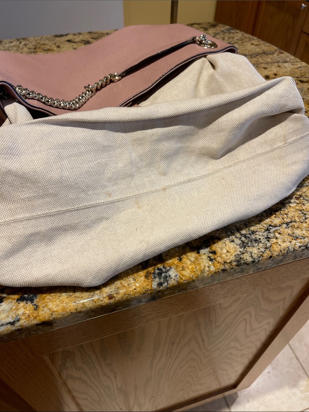Gucci Blush Pink Soho Pebbled Leather Shoulder Tote - Picture 8 of 15